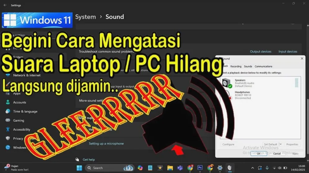 Mengapa Speaker Laptop Suaranya Kecil Setelah Update Windows 11 Dan Cara Mengatasinya